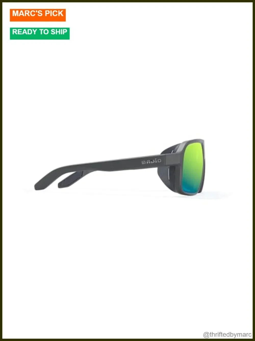 Extra Large Wrap Sunglasses for Fishing with Polarized Glass Lenses